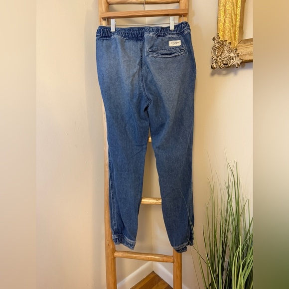 Abercrombie & Fitch Denim Jean Joggers Medium Vintage Y2K - Picture 8 of 8